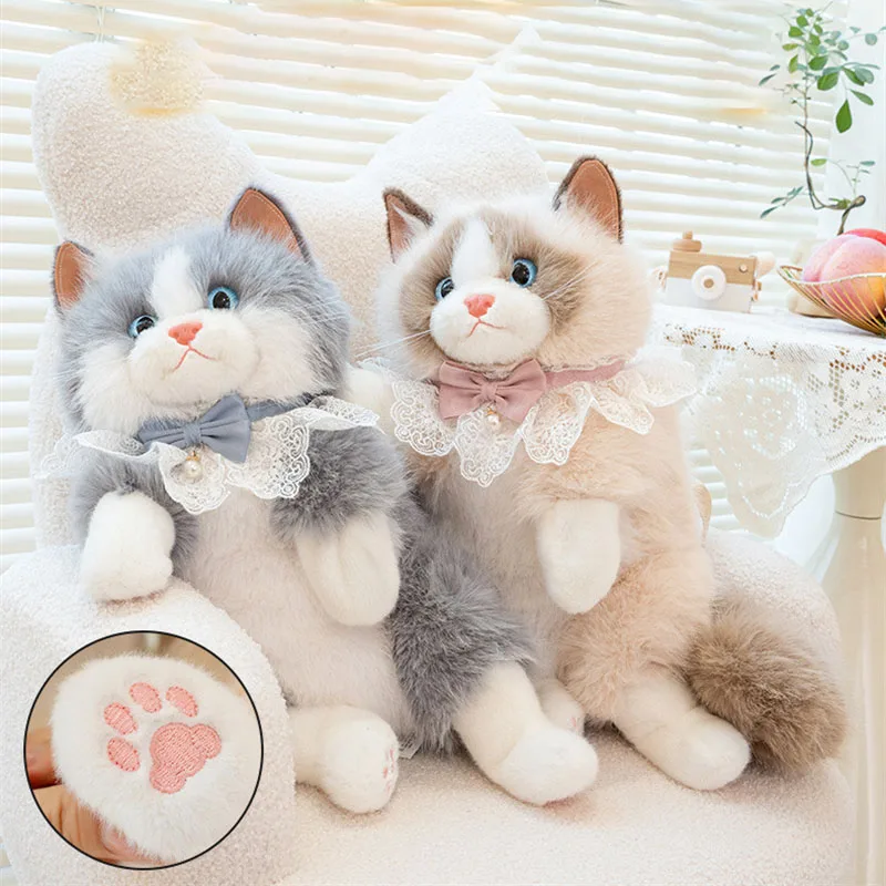 Cute Realistic Ragdoll Backpacks Women Bow Cat Plush Bags Small Capacity Daypacks Lolita Cartoon Personalized Gifts for Girls Cute Realistic Ragdoll Backpacks Women Bow Cat Plush Bags Small Capacity Daypacks Lolita Cartoon Personalized Gifts for Girls