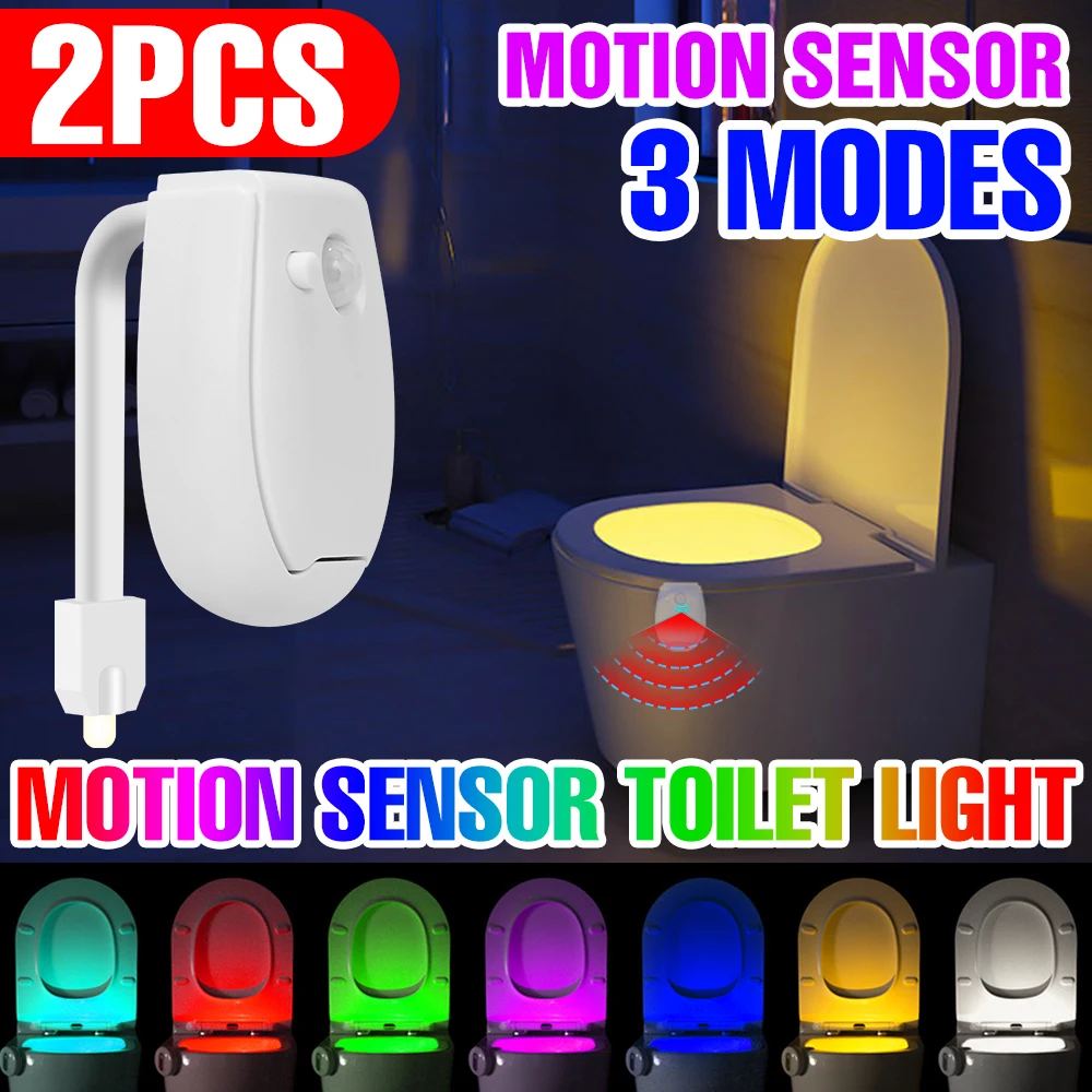 2PCS Toilet Night Light Smart PIR Motion Sensor Waterproof Toilet Seat LED Washroom Night Lamp Toilet Bowl Lighting WC Bathroom
2PCS Toilet Night Light Smart PIR Motion Sensor Waterproof Toilet Seat LED Washroom Night Lamp Toilet Bowl Lighting WC Bathroom