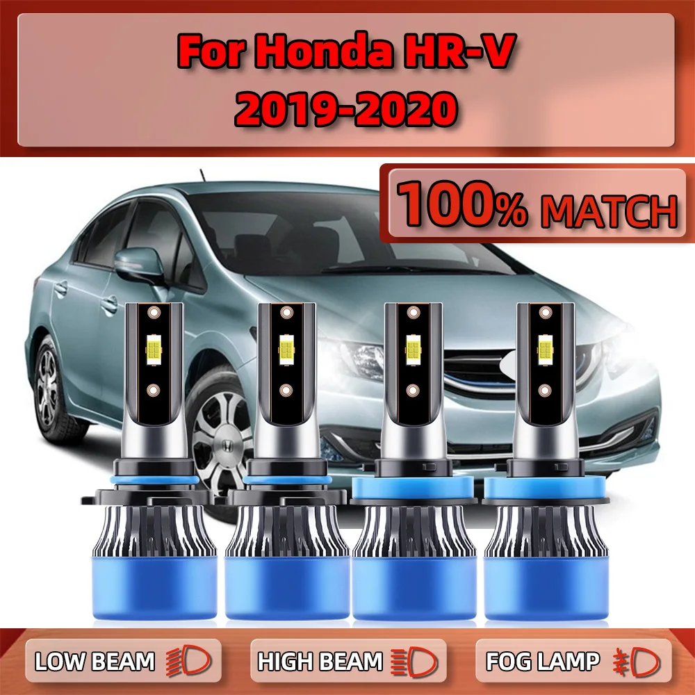 

240W Canbus LED Headlights 40000LM H11 9005 HB3 Car Light Bulbs 12V 24V High Low Beam 6000K White For Honda HR-V 2019 2020