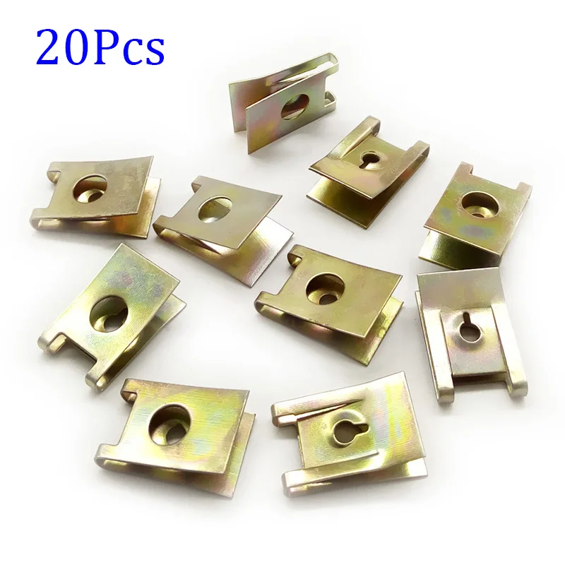 20pcs Universal Car Screw Base U-Type Mount Fastener Clips Motor Automobile Engine metal Fender Bumper Protection Parts
20pcs Universal Car Screw Base U-Type Mount Fastener Clips Motor Automobile Engine metal Fender Bumper Protection Parts