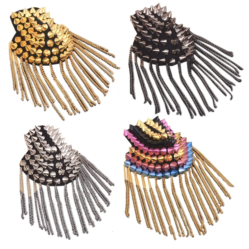 

Fringed Shoulder Pads Punk Jewelry Stage Costume Tassels Shoulder Pads New Dropship