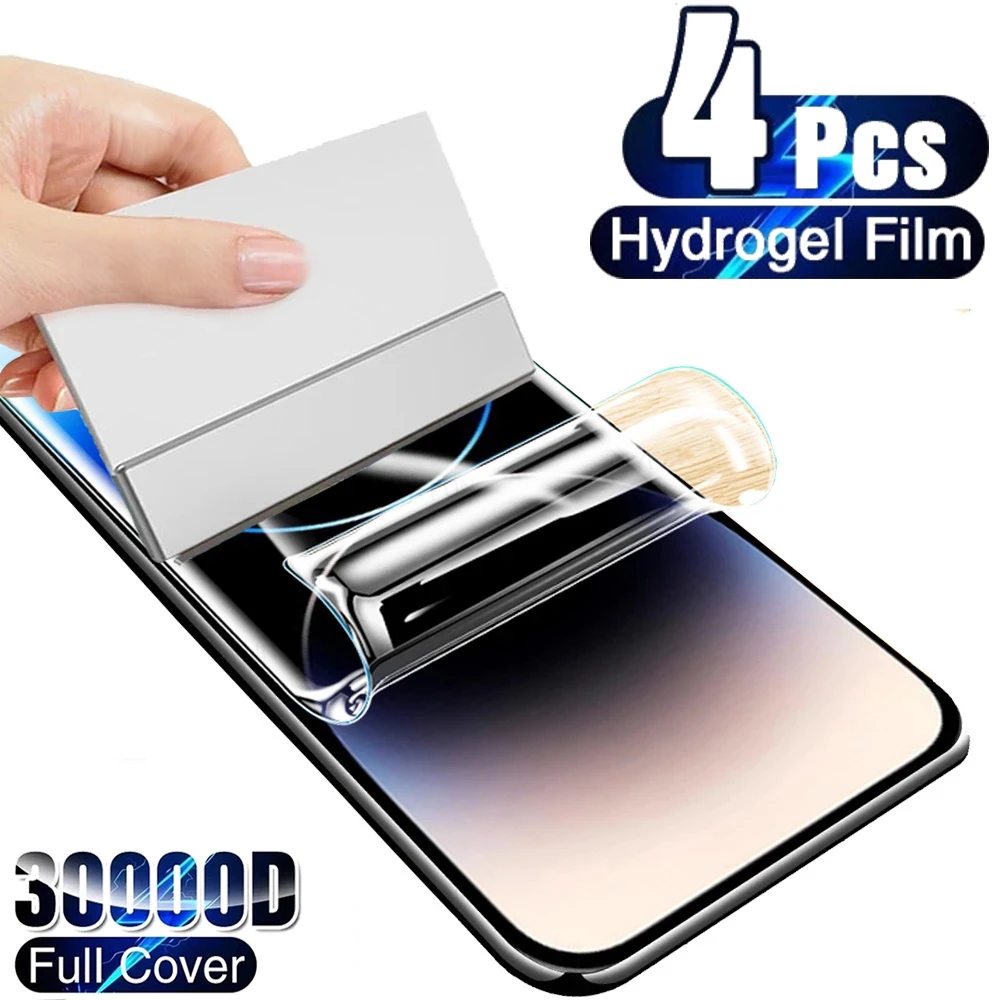 4Pcs Full Cover Hydrogel Film For iPhone 14 11 12 13 15 Pro Max 12 Mini 6s 7 8 14 Plus XS XR XS Max Screen Protector Soft Film
4Pcs Full Cover Hydrogel Film For iPhone 14 11 12 13 15 Pro Max 12 Mini 6s 7 8 14 Plus XS XR XS Max Screen Protector Soft Film