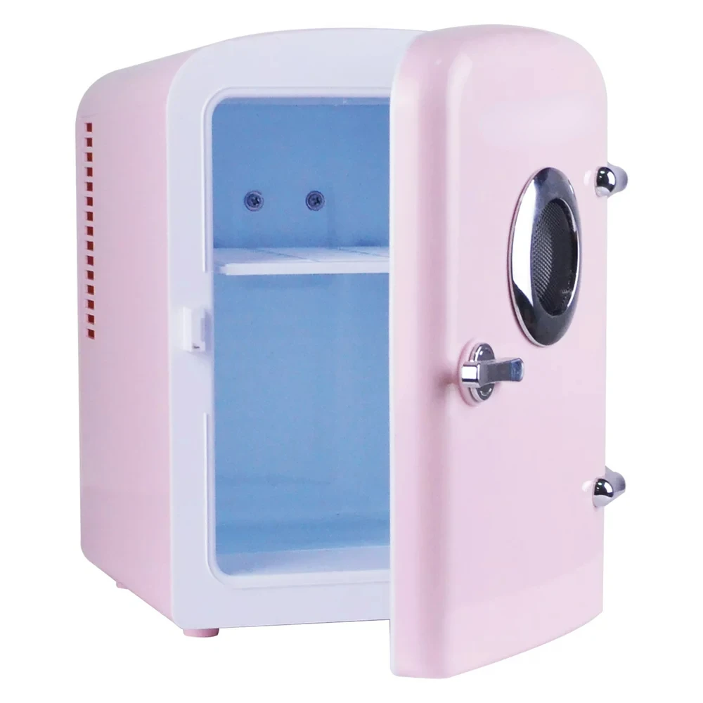 

9 Can Mini Lighted Mirror Fridge, Cools to 20°, 110V, , EPMIS170 Mini refrigerator Mini fridge Fridge Camping Cooler Pink Ref