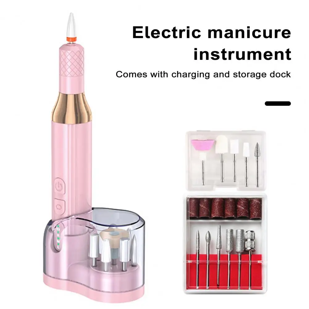 

Nail Care Tool for Professionals Portable Cordless Electric Nail Drill Kit Professional 18000 Rpm Acrylic Gel File Pedicure