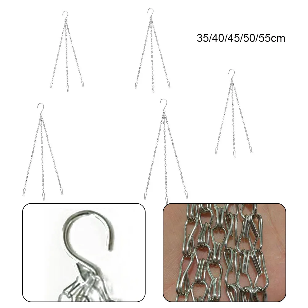 Hanging Chain Flower Pot Silver Spare Metal Sturdy Garden Hanging Basket Metal Multipurpose Replacement Durable
Hanging Chain Flower Pot Silver Spare Metal Sturdy Garden Hanging Basket Metal Multipurpose Replacement Durable