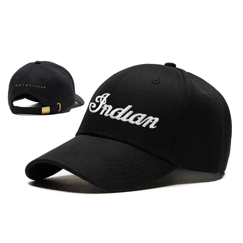 

For Indian Scout FTR CHIEF SPRINGFIELD CHIEFTAIN ROADMASTER Motorcycle Embroidery Hats Casual Baseball Caps Sunscreen Hat