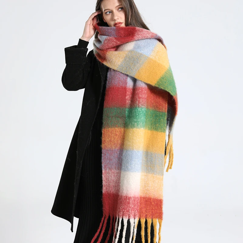 NEW Luxury Cashmere Women Plaid Scarf Winter Warm Shawl and Wrap Bandana Pashmina Long Tassel Female Foulard Thick Blanket 4 Mallzona S658fa8b8f2254bab820e632afd844a639 NEW Luxury Cashmere Women Plaid Scarf Winter Warm Shawl and Wrap Bandana Pashmina Long Tassel Female Foulard Thick Blanket Mallzona