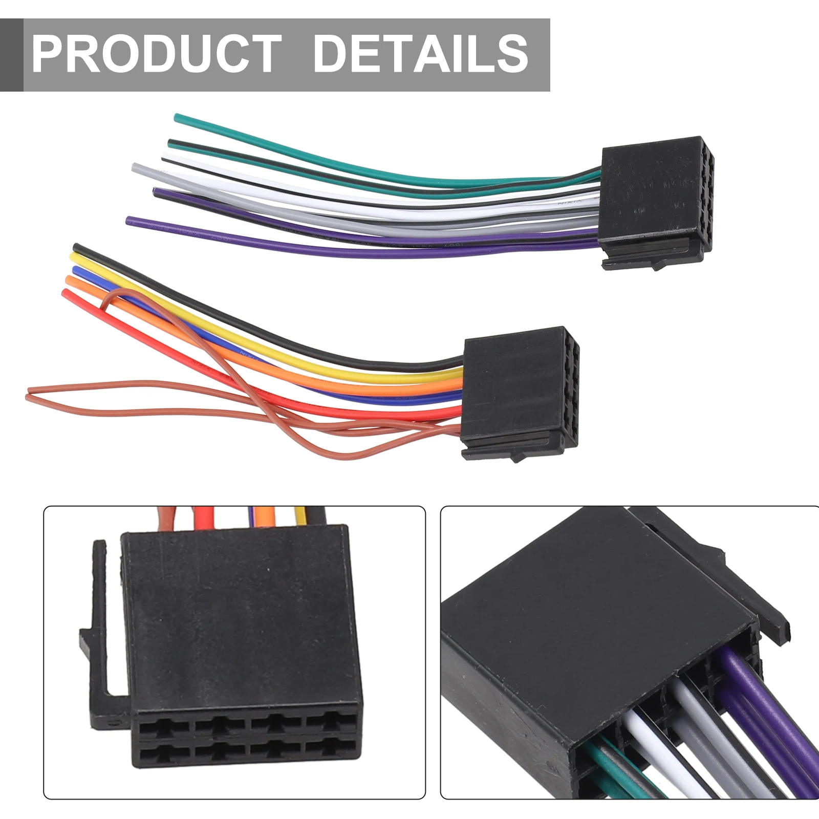 

Car Radio Adapter Universal Wire Harness Adapter Female ISO Wiring Harness Car Cables Adapters & Sockets