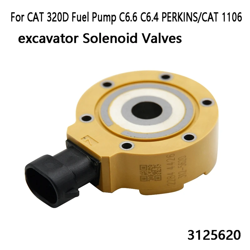 

Электромагнитный клапан топливного насоса Common Rail, электромагнитные клапаны для экскаватора 3125620 для топливного насоса CAT 320D C6.6 C6.4 PERKINS/CAT 1106