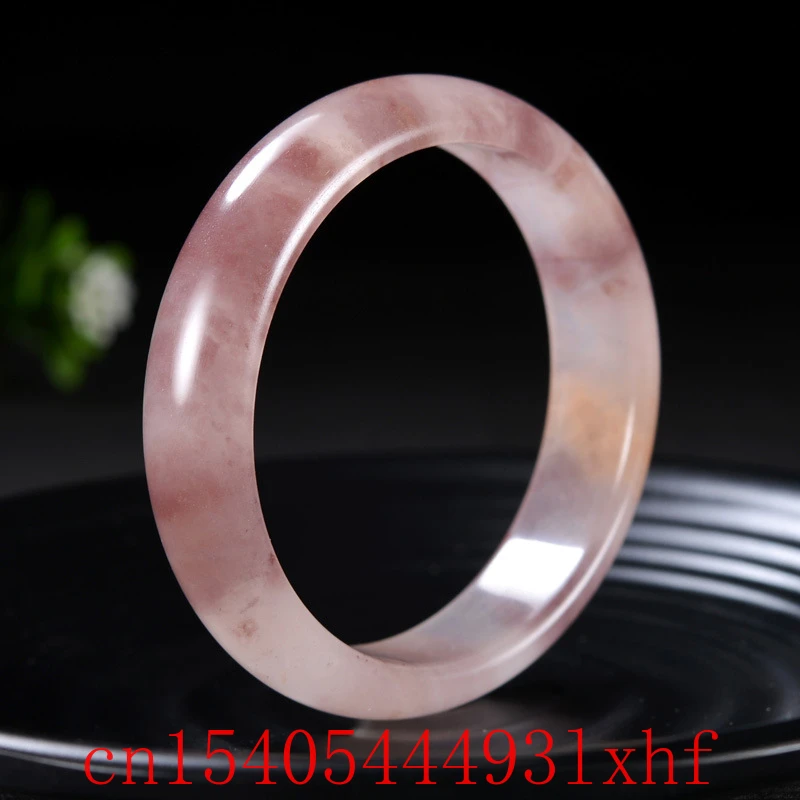 

Genuine Natural Color Jade Violet Bangle Bracelet Fashion Fine Jewelry Jadeite Couple Luxury Charm Amulet Gifts for Women Men