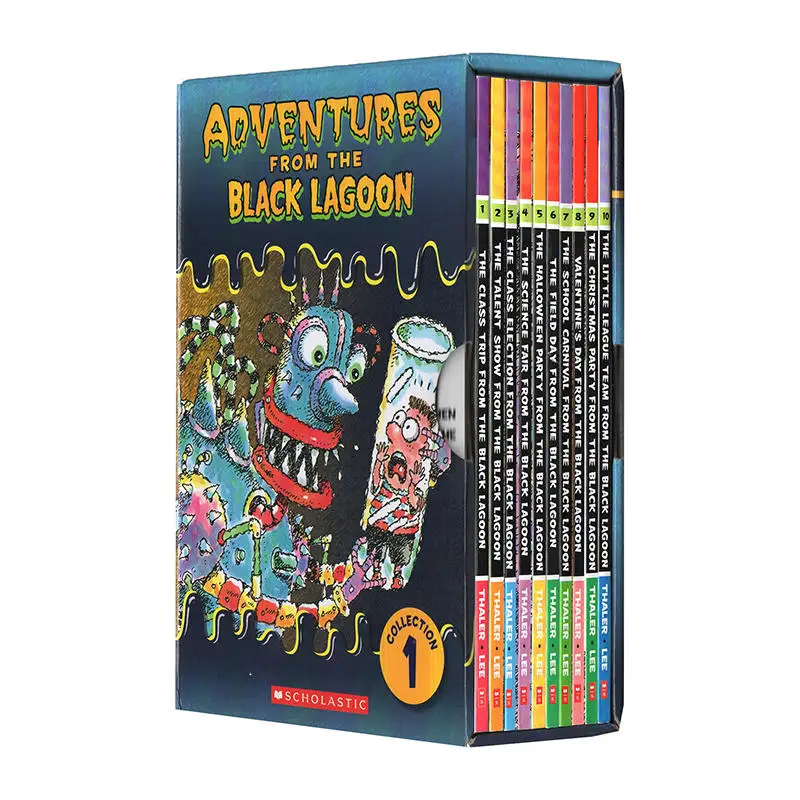 10 Books/set Black Lagoon Adventures English Black Lake Primary School Adventures Series 1
10 Books/set Black Lagoon Adventures English Black Lake Primary School Adventures Series 1
