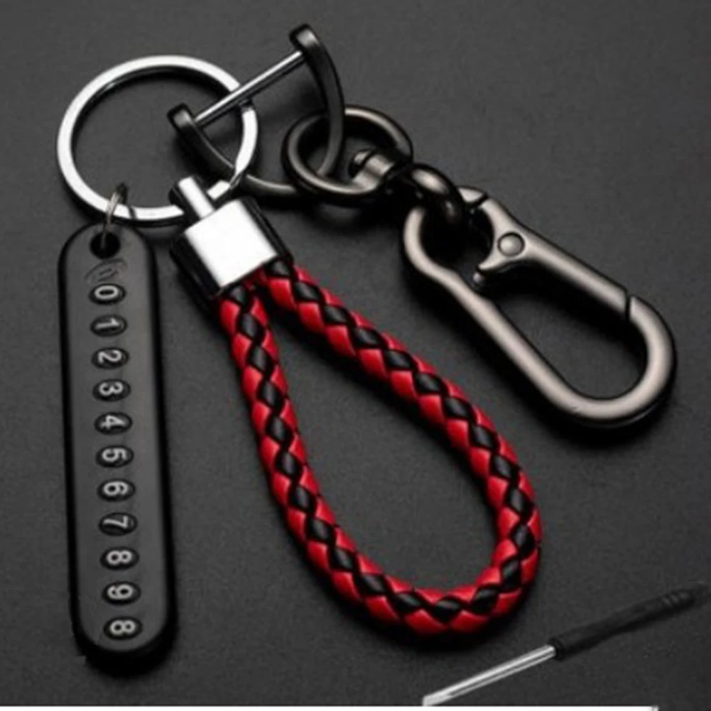 Black&Red Anti-Lost Phone Number Plate Pendant Car Keychain Key Ring Accessories Keychain Car Interior Key Chain Keyring
Black&Red Anti-Lost Phone Number Plate Pendant Car Keychain Key Ring Accessories Keychain Car Interior Key Chain Keyring