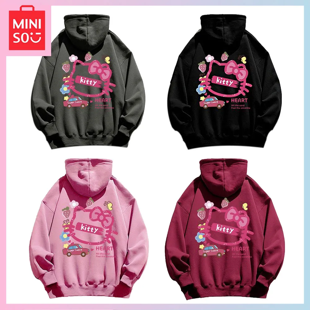 Miniso Hello Kitty Cartoon Printed Hoodie Girl Autumn Winter Fashion Loose Long Sleeve Top Student Birthday Christmas Gift
Miniso Hello Kitty Cartoon Printed Hoodie Girl Autumn Winter Fashion Loose Long Sleeve Top Student Birthday Christmas Gift