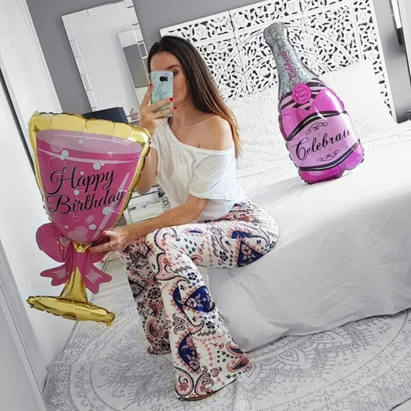 Rosa Ballon Champagner Bowknot Wein Tasse Hochzeits geburtstags feier Dekoration Erwachsene Kinder Ballon Event Party Zubehör Rosa Ballon Champagner Bowknot Wein Tasse Hochzeits geburtstags feier Dekoration Erwachsene Kinder Ballon Event Party Zubehör