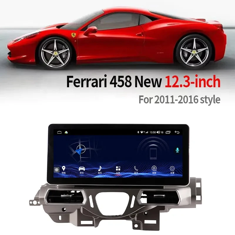 

be suitable for Ferrari 458 12.3-inch media Player Touch screen GPS navigation Car DVD player Car center control display