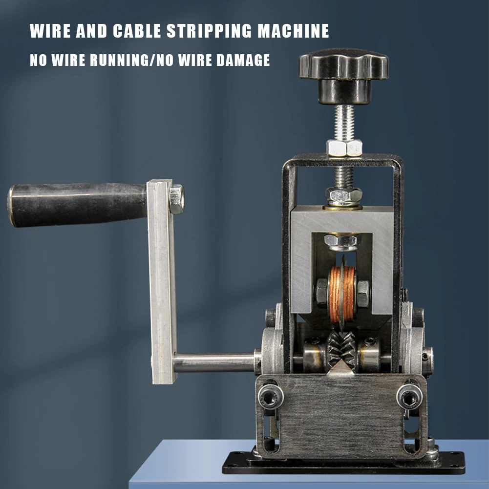 

Manual Wire Stripper Portable Wire Stripper Machine with Hand Crank Wire Stripping Tool Drill-Powered for Scrap Copper Recycling