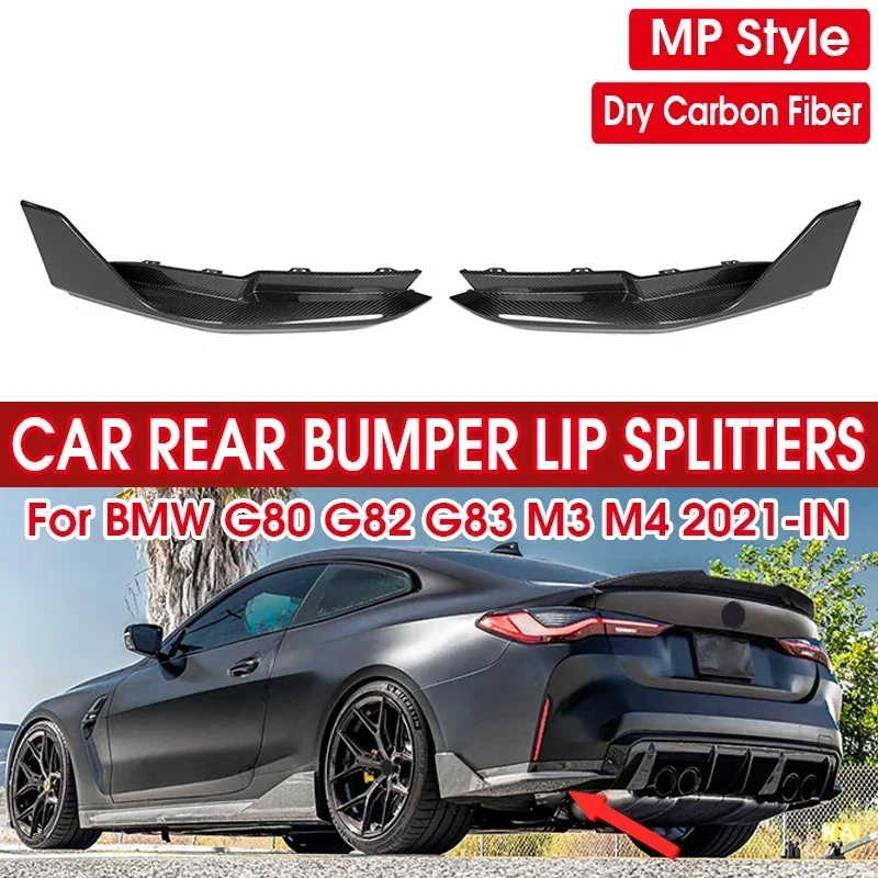 Dry Carbon Fiber Car Rear Bumper Splitters Lip For BMW G80 G82 G83 M3 M4 2021-IN Rear Splitters Replacement Lip Apron Trim
Dry Carbon Fiber Car Rear Bumper Splitters Lip For BMW G80 G82 G83 M3 M4 2021-IN Rear Splitters Replacement Lip Apron Trim