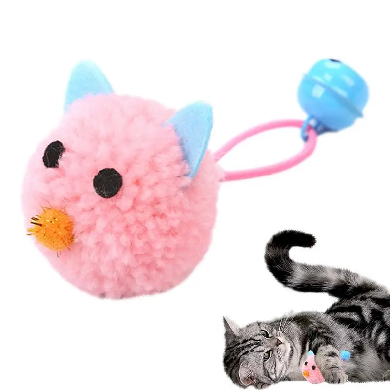 

Cat Mouse Play Mouse Indoor Kitten Plush Mouse Shaped Toy Interactive Cat Toy Indoor Cats Exercise Toy with Bells for Small Pets