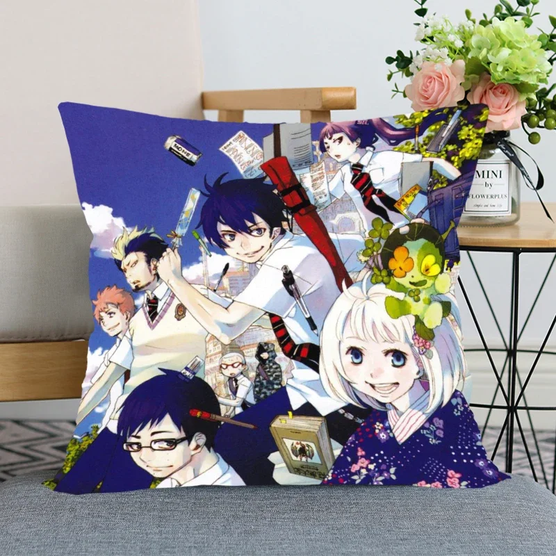 

Best Sell Anime Blue Exorcist Pillow Case For Home Decorative Pillows Cover Invisible Zippered Throw PillowCases 40X40,45X45cm