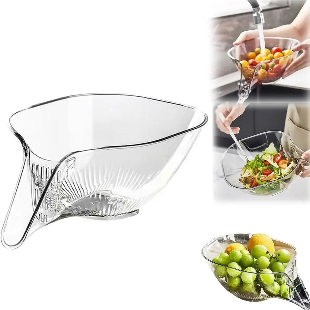 

Kitchen Multifunctional Drainage Basket New Plastic Fruit Plate Draining Bowl Salad Rice Washing Basket Household Sink