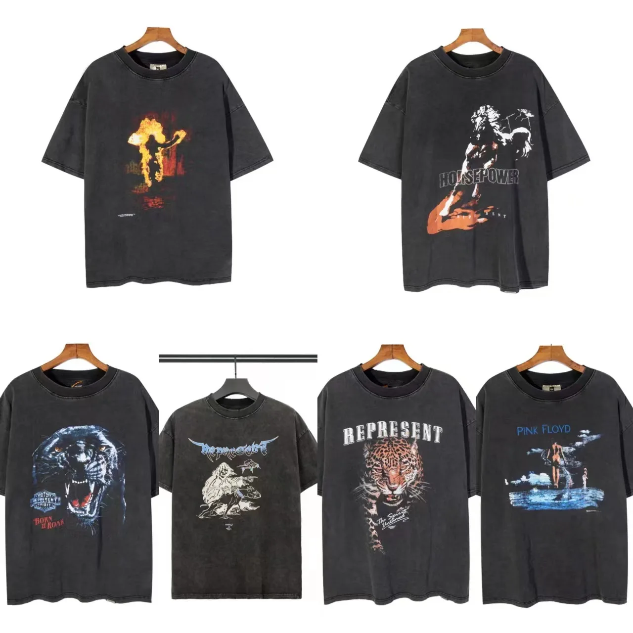 American fashion brand high street washed distressed casual oversized vintage hip hop short sleeve t-shirt men and women
American fashion brand high street washed distressed casual oversized vintage hip hop short sleeve t-shirt men and women