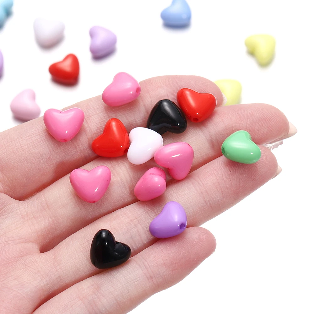 50pcs/lot 10mm Colourful Heart Shape Acrylic Loose Spacer Beads for Jewelry Making DIY Handmade Accessories
50pcs/lot 10mm Colourful Heart Shape Acrylic Loose Spacer Beads for Jewelry Making DIY Handmade Accessories