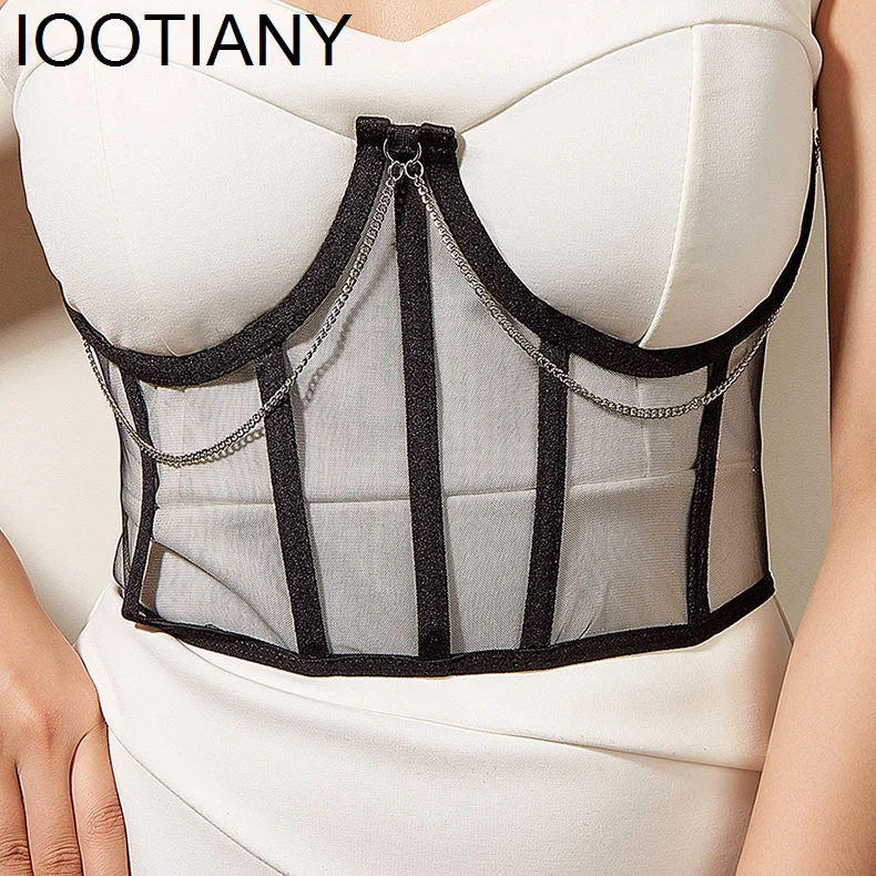 2023 Women Gothic Corset Top Sexy Corset Underbust Curve Shaper Modeling Strap Slimming Waist Belt Chain Lace Corsets Bustiers
2023 Women Gothic Corset Top Sexy Corset Underbust Curve Shaper Modeling Strap Slimming Waist Belt Chain Lace Corsets Bustiers