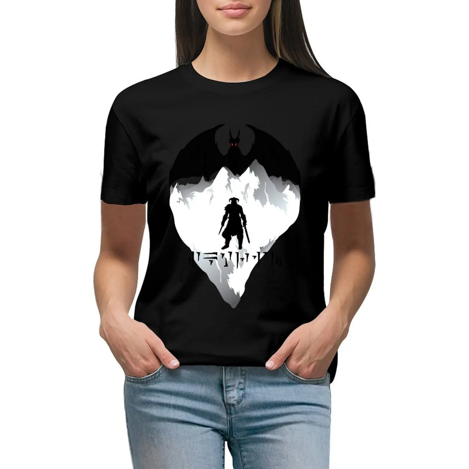 Dovahkiin T-Shirt summer clothes plus sizes kawaii clothes summer top t shirt dress Women
Dovahkiin T-Shirt summer clothes plus sizes kawaii clothes summer top t shirt dress Women