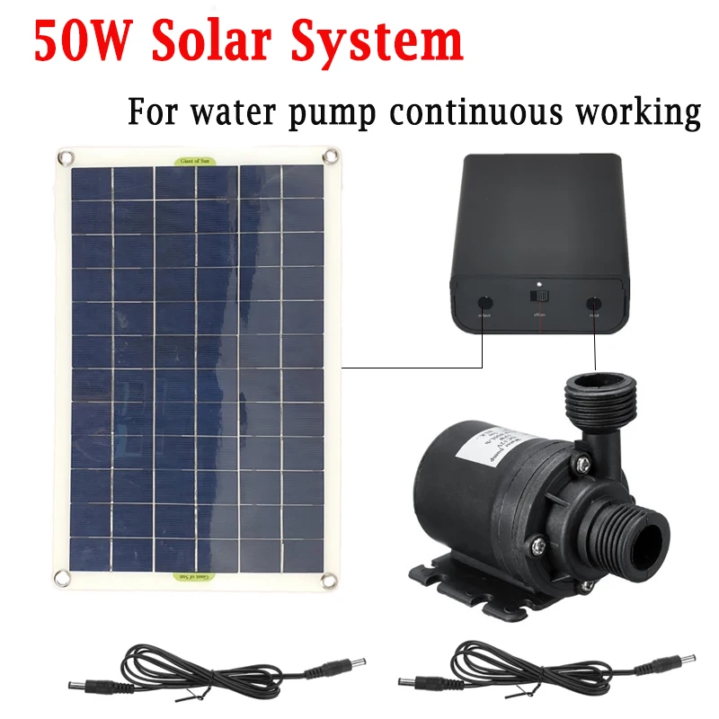 50W Solar System 800L/H Brushless Water Pump 12V Solar Power Storage Aquarium Tank Pump Continuous Working Energy-saving ROHS
50W Solar System 800L/H Brushless Water Pump 12V Solar Power Storage Aquarium Tank Pump Continuous Working Energy-saving ROHS