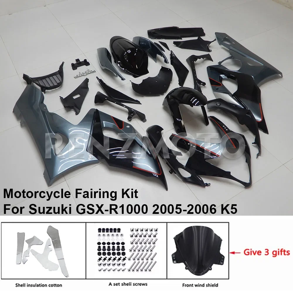 

For Suzuki GSX-R1000 2005-2006 K5 K6 Fairing Motorcycle Set Body Kit Decoration Plastic Guard Plate Accessories Shell S1005-111a