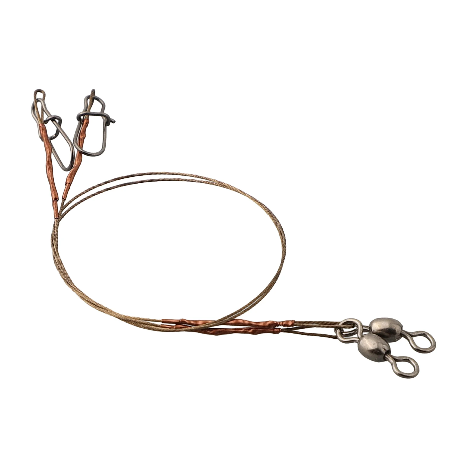 2pcs/Pack Fishing Line Steel Wire Leaders Duo-Lock And Rolling Swivel Snap & Swivels Wire Leadcore Leash Fishing Accessories
2pcs/Pack Fishing Line Steel Wire Leaders Duo-Lock And Rolling Swivel Snap & Swivels Wire Leadcore Leash Fishing Accessories