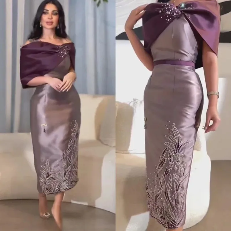 Aleeshuo Saudi Arabia Mermai Prom Dress Satin Off The Shoulder Evening Dresses Ankle-Length Elegant Beaded Sequined Party Gown
Aleeshuo Saudi Arabia Mermai Prom Dress Satin Off The Shoulder Evening Dresses Ankle-Length Elegant Beaded Sequined Party Gown