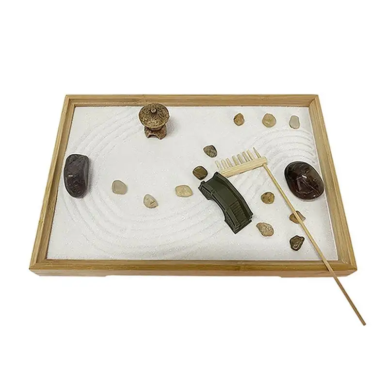 Набор Zen Garden для стола японский садовый набор для медитации декоративный эффект
Набор Zen Garden для стола японский садовый набор для медитации декоративный эффект