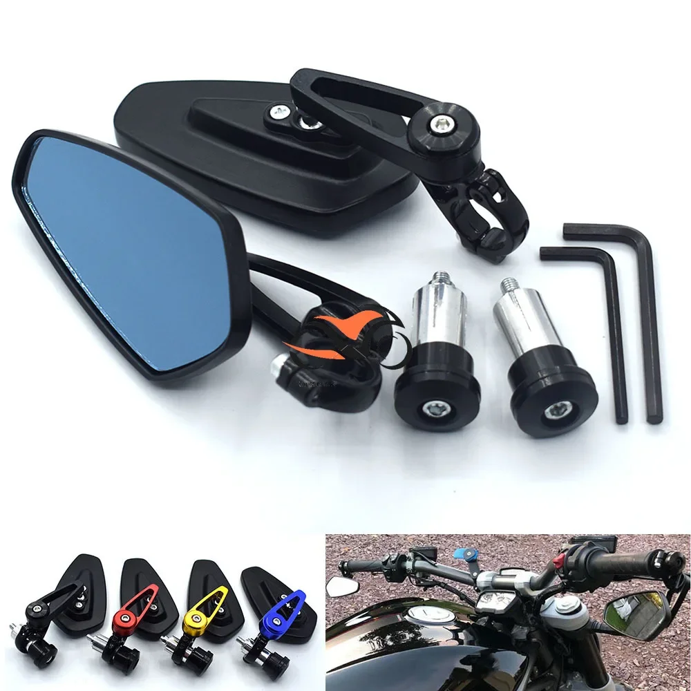 Universial 7/8" 22mm Handlebar Side Rearview Mirrors Aluminum Bar End Mirror For HONDA CB1000R CB1000RR CB1100 CB1300 CBF1000
Universial 7/8" 22mm Handlebar Side Rearview Mirrors Aluminum Bar End Mirror For HONDA CB1000R CB1000RR CB1100 CB1300 CBF1000
