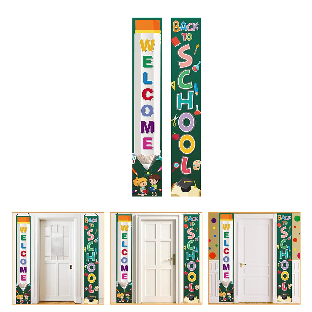 1 Pair School Hanging Porch Sign Colorful Welcome Back to School Couplet Classroom Posting Banner for Elementary Middle School
1 Pair School Hanging Porch Sign Colorful Welcome Back to School Couplet Classroom Posting Banner for Elementary Middle School