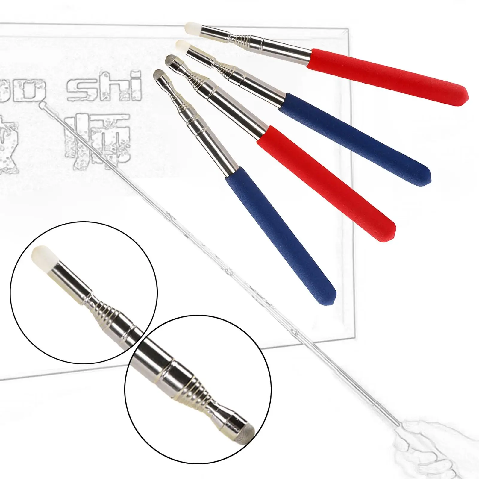 Telescoping Teachers Pointer Durable Extended 100cm Handheld Presenter for Sales Staff Guides Leader Docent Outdoor Activities
Telescoping Teachers Pointer Durable Extended 100cm Handheld Presenter for Sales Staff Guides Leader Docent Outdoor Activities