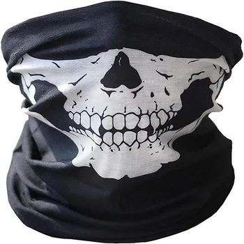 Máscara Ciclística Protetiva Contra Raios UV, Respirável e de Secagem Rápida 8 Sports Scarf Skull Riding Mask for Outdoor Sports Motorcycle Face Mask Multipurpose Half Face Shield Masks for Bicycle Soldiers