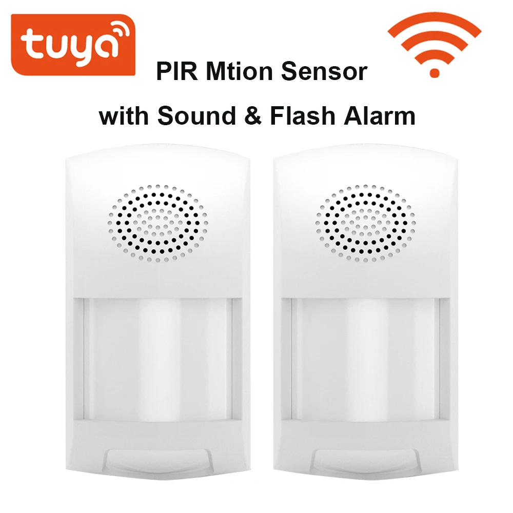 2pc Tuya WIFI PIR Motion Sensor 110° Detection with 125dB Sound VS Flash Siren Alarm Anti-pet 25KG App Control for Home Security
2pc Tuya WIFI PIR Motion Sensor 110° Detection with 125dB Sound VS Flash Siren Alarm Anti-pet 25KG App Control for Home Security