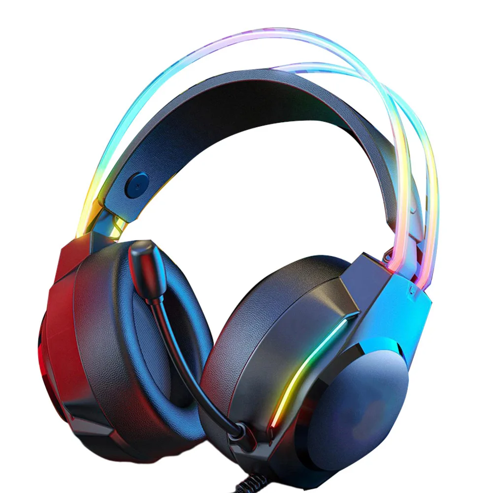 Игровые наушники с подсветкой в виде ленты с RGB-подсветкой, имитация Протеиновой кожи, наушники с регулятором громкости, чистый звук
Игровые наушники с подсветкой в виде ленты с RGB-подсветкой, имитация Протеиновой кожи, наушники с регулятором громкости, чистый звук