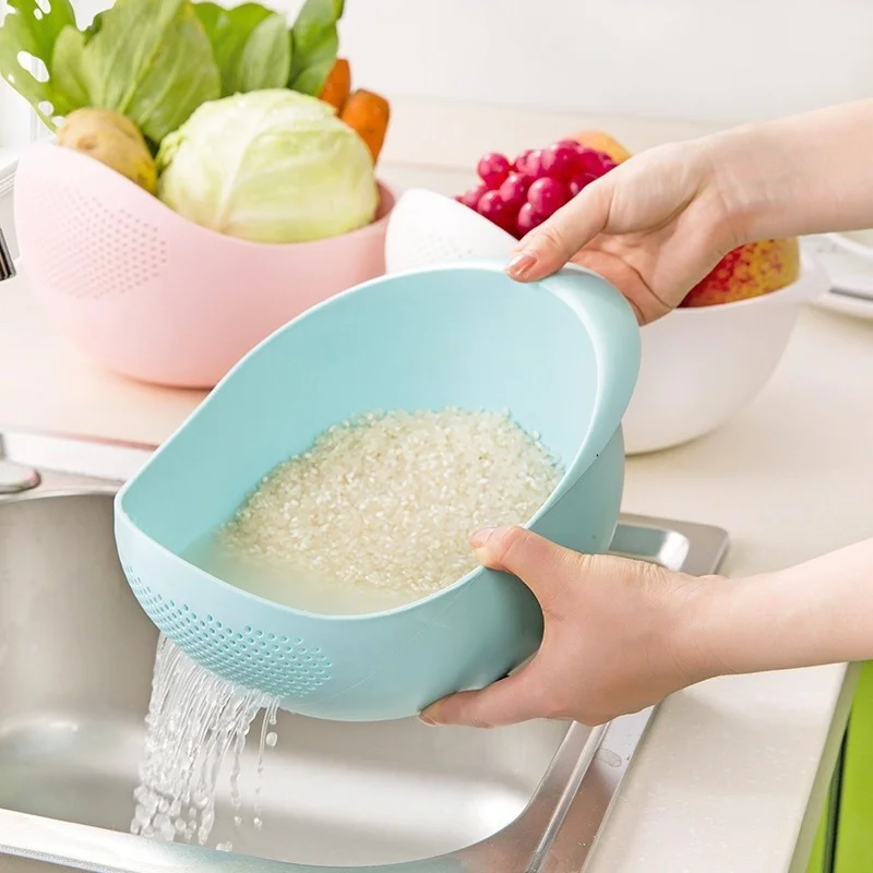 2-In-1 Rice Washer Plastic Sieve Fruit Bowl Plastic Clean Machine Vegetables Basin Basket Washing Filter Strainer Kitchen Tool
2-In-1 Rice Washer Plastic Sieve Fruit Bowl Plastic Clean Machine Vegetables Basin Basket Washing Filter Strainer Kitchen Tool
