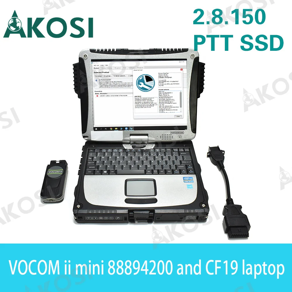 For VOCOM II Truck Excavator Diagnosis For VOCOM 2 mini 88894200 Heavy Duty Truck Bus Construction Diagnostic Tool + CF19laptop
For VOCOM II Truck Excavator Diagnosis For VOCOM 2 mini 88894200 Heavy Duty Truck Bus Construction Diagnostic Tool + CF19laptop