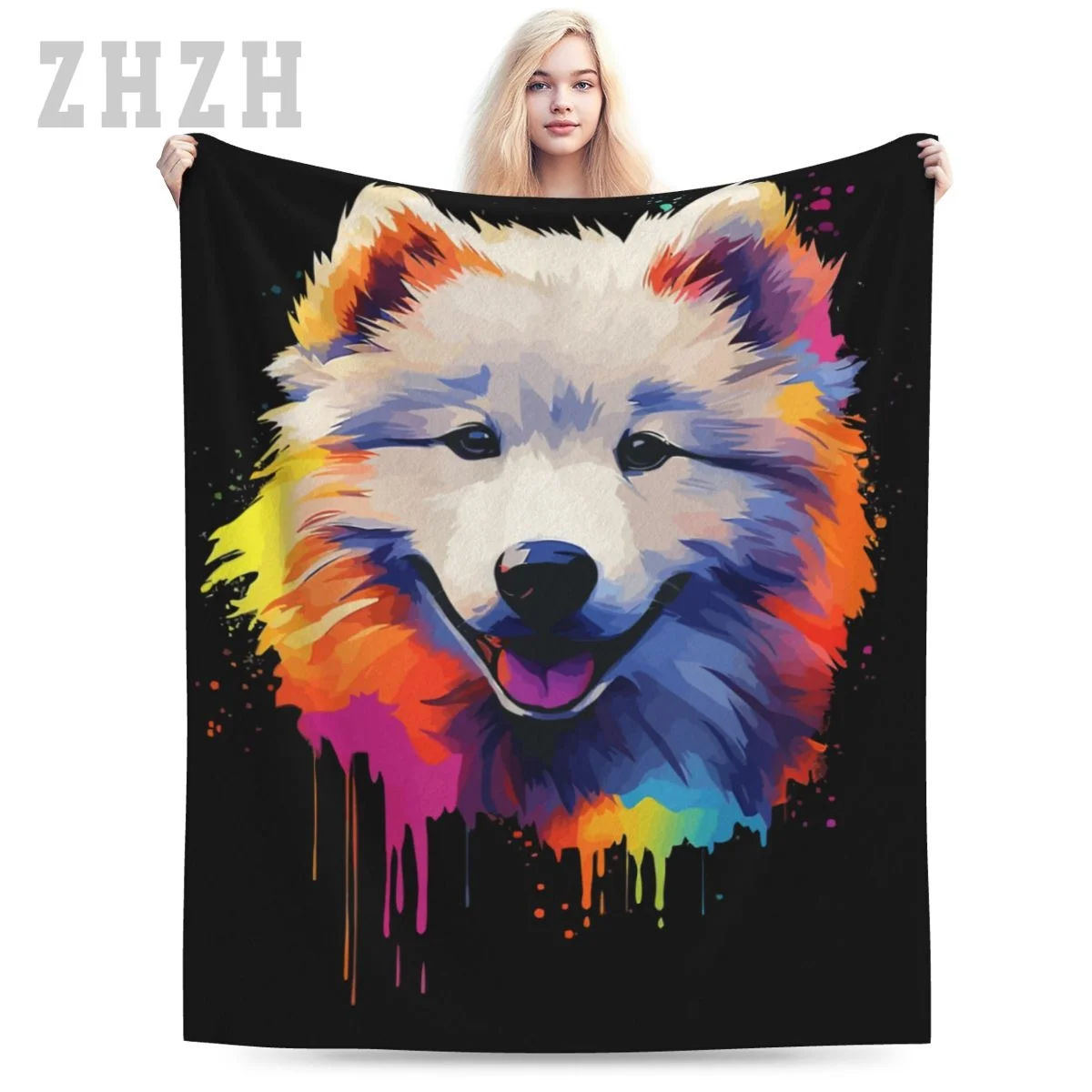 Одеяло для щенка Samoyed, фланелевый многофункциональный чехол для кемпинга на открытом воздухе, сохраняет тепло 
Одеяло для щенка Samoyed, фланелевый многофункциональный чехол для кемпинга на открытом воздухе, сохраняет тепло