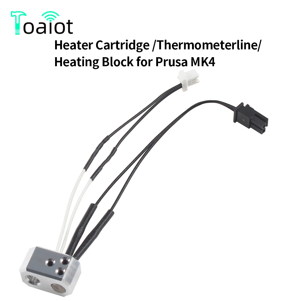 

For Prusa MK4 Thermistor 24V 40W Heater Cartridge Thermometer Line Heating Block Kit Nozzle for 3D Printer Accessory Extruder