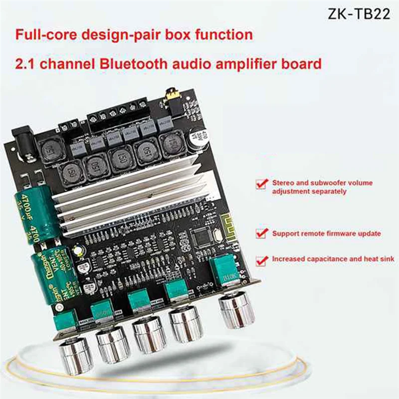 -TB22 TPA3116D2 Bluetooth усилитель сабвуфера платы 2,1 HIfi высокой мощности стерео Amp 2X50W + 100W усилитель для динамика
-TB22 TPA3116D2 Bluetooth усилитель сабвуфера платы 2,1 HIfi высокой мощности стерео Amp 2X50W + 100W усилитель для динамика