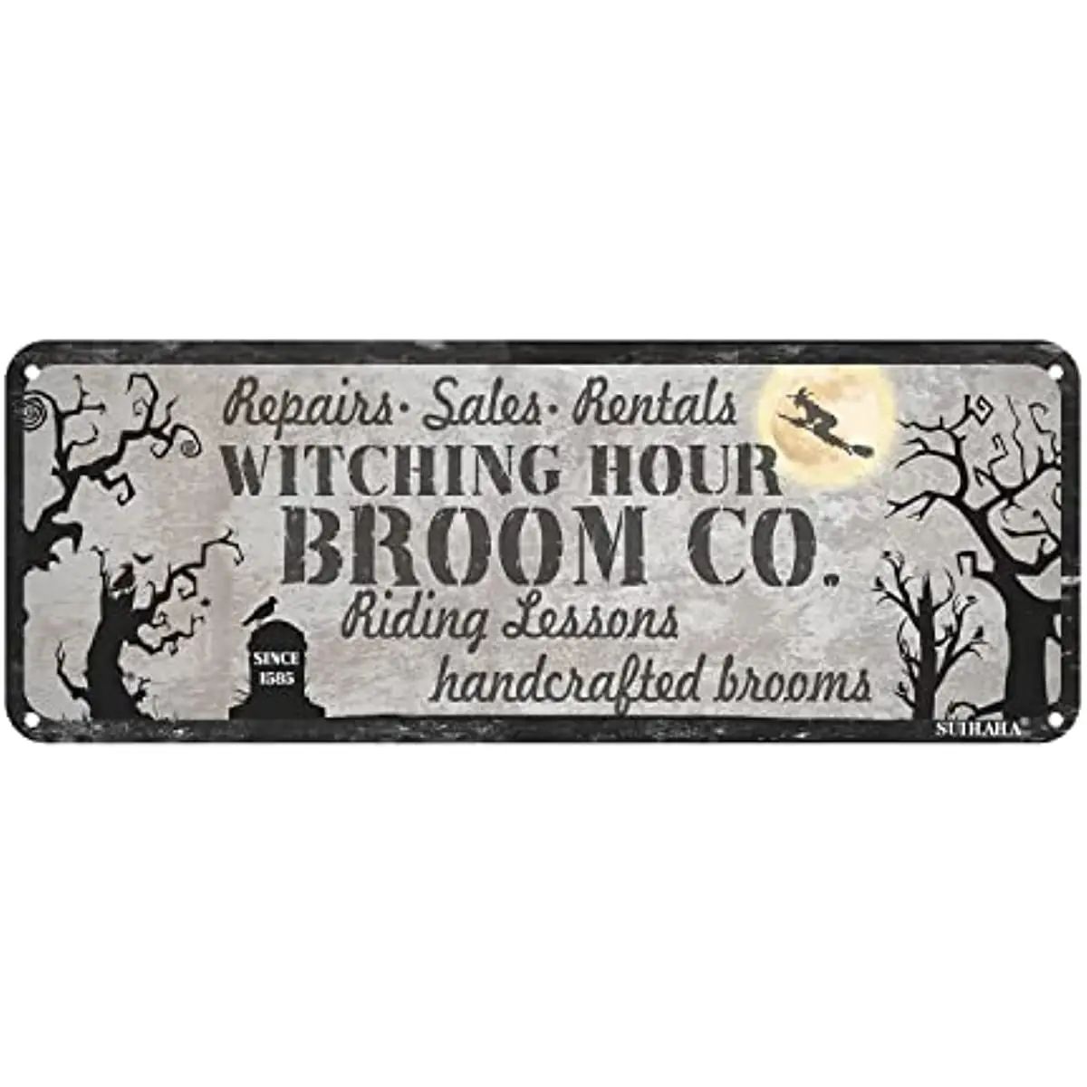 New Vintage Signs Metal Signs Witching Hour Broom Tin Sign Wall Art Metal Poster for Home Bar Cafe Garage Bathroom
New Vintage Signs Metal Signs Witching Hour Broom Tin Sign Wall Art Metal Poster for Home Bar Cafe Garage Bathroom