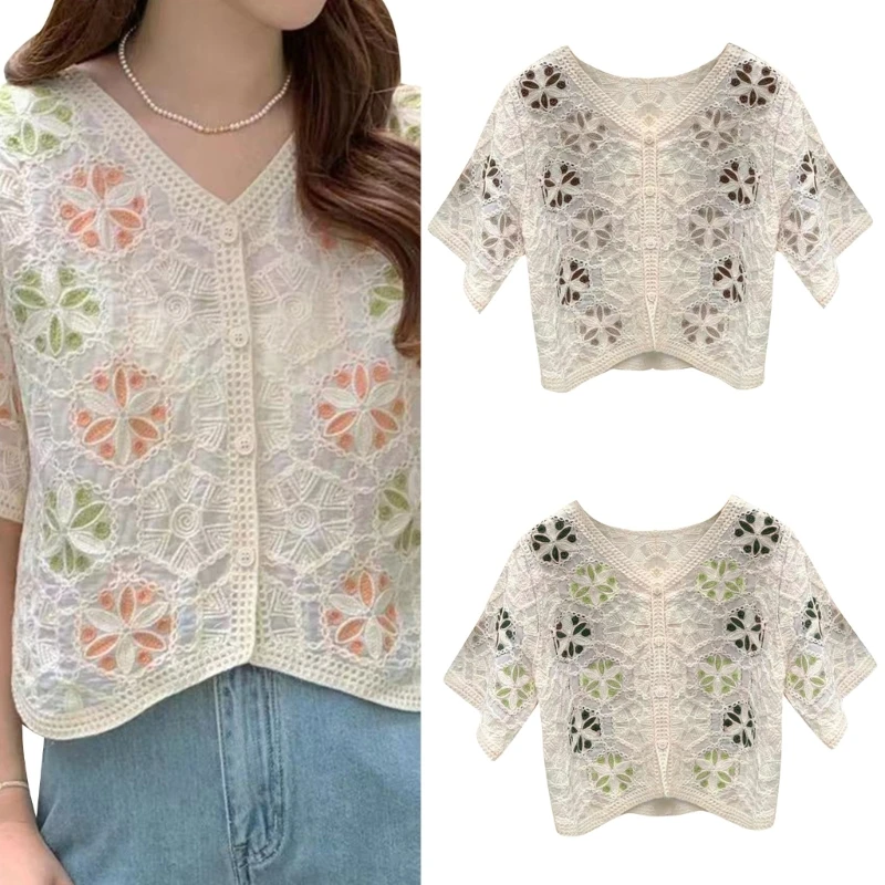 Hot Girls Summer Short Sleeve Cardigan Crochet T Shirt Knitted Pattern T Shirt N7YF
Hot Girls Summer Short Sleeve Cardigan Crochet T Shirt Knitted Pattern T Shirt N7YF
