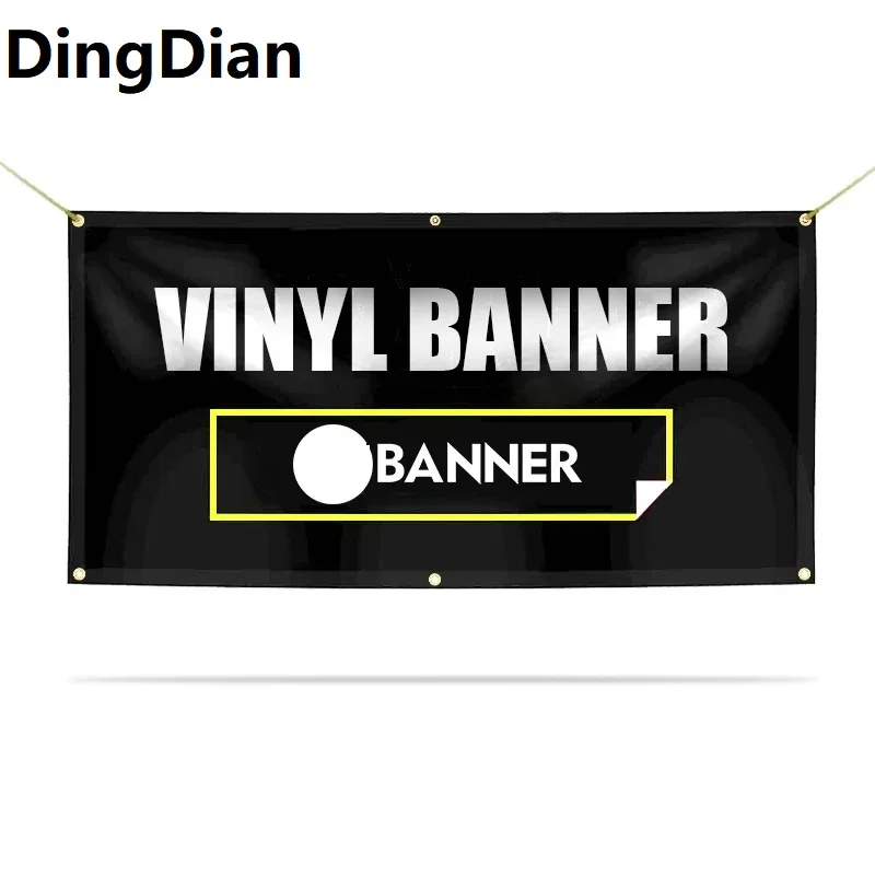 

DingDian Advertising Customization Banner Outdoor Spray Cloth DIY LOGO Signboard Background Print Pvc Viny Waterproof Sunscreen