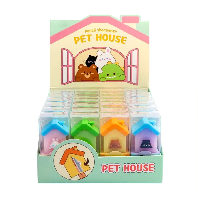 Creative Animal House Design Pencil Sharpener Kawaii Single Hole Manual Pencil Cutter Kids Gift Korean Stationery School Office
Creative Animal House Design Pencil Sharpener Kawaii Single Hole Manual Pencil Cutter Kids Gift Korean Stationery School Office