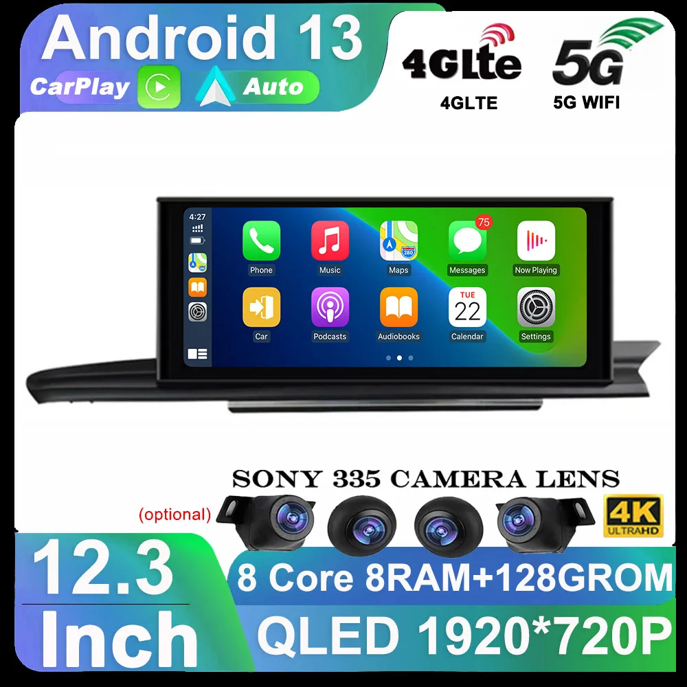 12.3 Inch Android 13 QLED Screen For Audi A6 A6L A7 2012 - 2019 RHD Car Multimedia Carplay Monitor Auto Radio Player 360 Camera
12.3 Inch Android 13 QLED Screen For Audi A6 A6L A7 2012 - 2019 RHD Car Multimedia Carplay Monitor Auto Radio Player 360 Camera