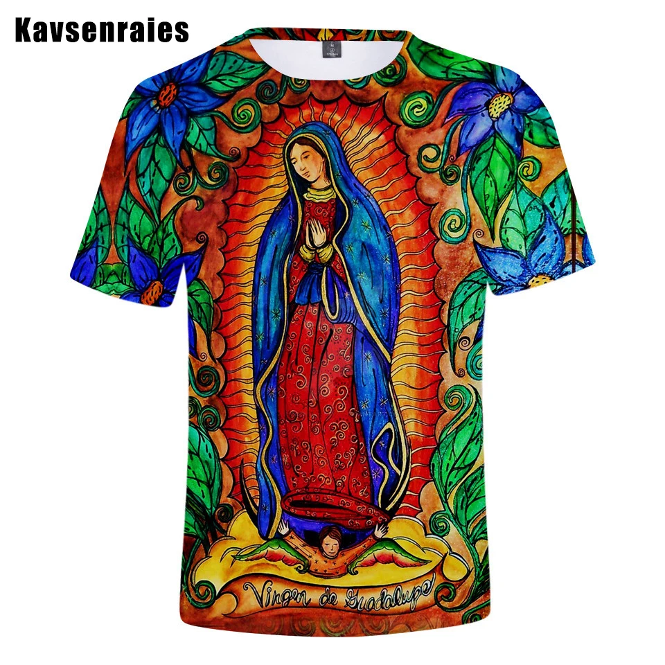Guadalupe Virgin Mary Catholic Men's T-shirt Unisex Fashion Casual 3D Print T Shirt Summer Harajuku Streetwear Oversized Tops
Guadalupe Virgin Mary Catholic Men's T-shirt Unisex Fashion Casual 3D Print T Shirt Summer Harajuku Streetwear Oversized Tops